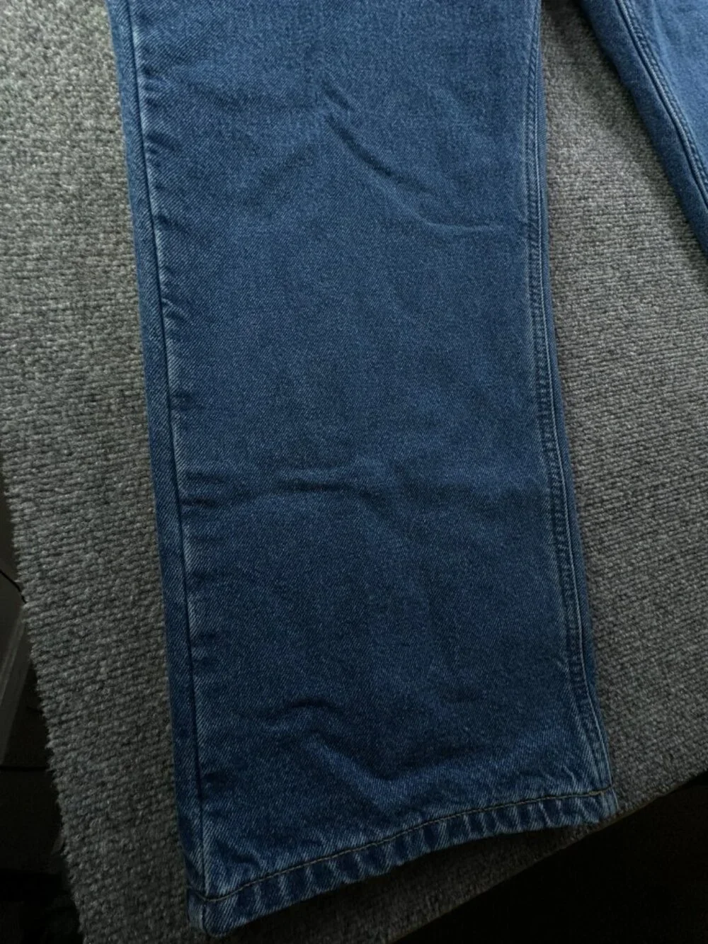 Carhartt B172 DST Jeans Flannel Lined Relaxed Fit Blue Cotton Denim ACTL 39x30